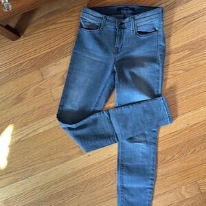 J Brand super skinny gray low rise jeans